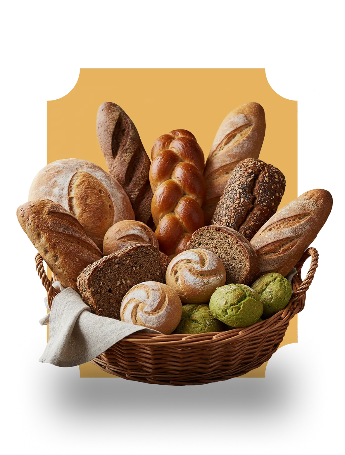 Panera con panes varios